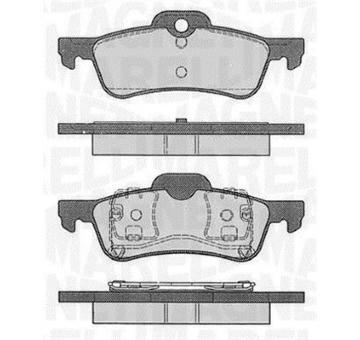 Sada brzdových destiček, kotoučová brzda MAGNETI MARELLI 363916060574