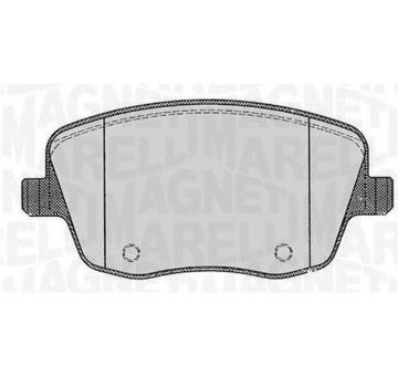 Sada brzdových destiček, kotoučová brzda MAGNETI MARELLI 363916060575