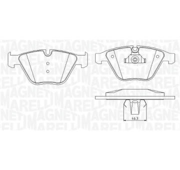 Sada brzdových destiček, kotoučová brzda MAGNETI MARELLI 363916060581