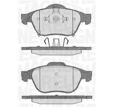 Sada brzdových destiček, kotoučová brzda MAGNETI MARELLI 363916060595
