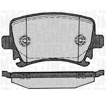 Sada brzdových destiček, kotoučová brzda MAGNETI MARELLI 363916060601