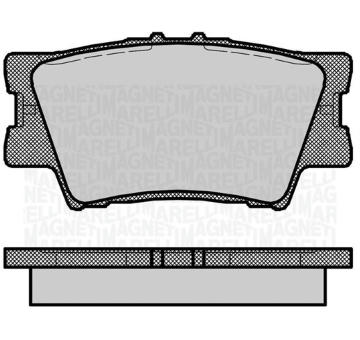 Sada brzdových destiček, kotoučová brzda MAGNETI MARELLI 363916060633