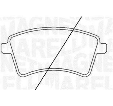 Sada brzdových destiček, kotoučová brzda MAGNETI MARELLI 363916060662