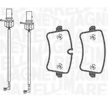 Sada brzdových destiček, kotoučová brzda MAGNETI MARELLI 363916060675