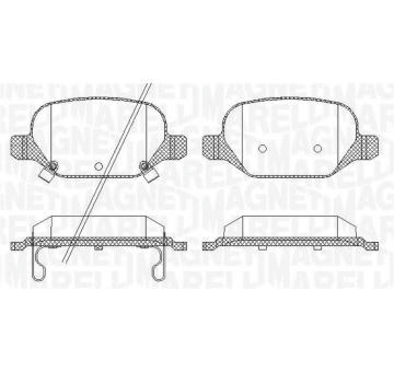 Sada brzdových destiček, kotoučová brzda MAGNETI MARELLI 363916060689