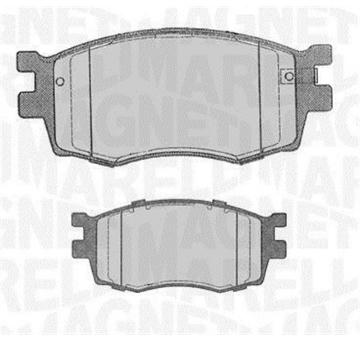 Sada brzdových destiček, kotoučová brzda MAGNETI MARELLI 363916060698