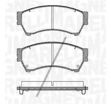 Sada brzdových destiček, kotoučová brzda MAGNETI MARELLI 363916060699