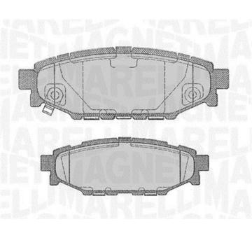 Sada brzdových destiček, kotoučová brzda MAGNETI MARELLI 363916060700