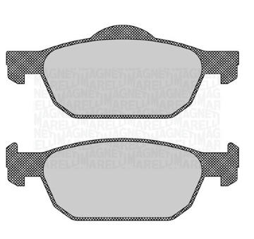 Sada brzdových destiček, kotoučová brzda MAGNETI MARELLI 363916060706