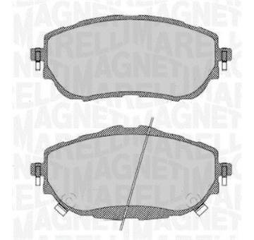 Sada brzdových destiček, kotoučová brzda MAGNETI MARELLI 363916060708