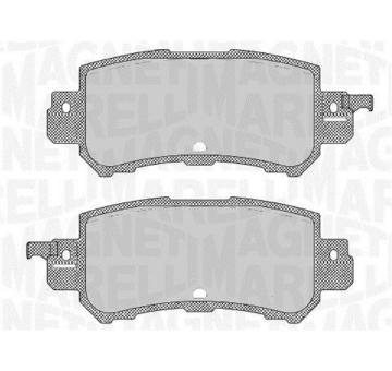 Sada brzdových destiček, kotoučová brzda MAGNETI MARELLI 363916060711