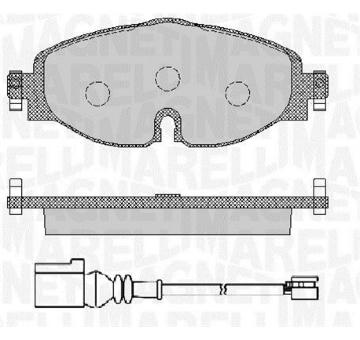 Sada brzdových destiček, kotoučová brzda MAGNETI MARELLI 363916060715