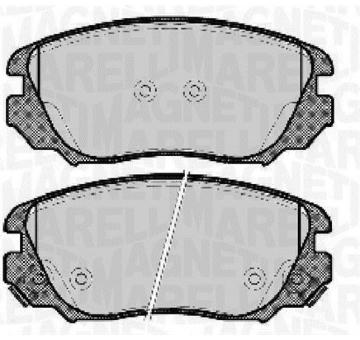 Sada brzdových destiček, kotoučová brzda MAGNETI MARELLI 363916060723