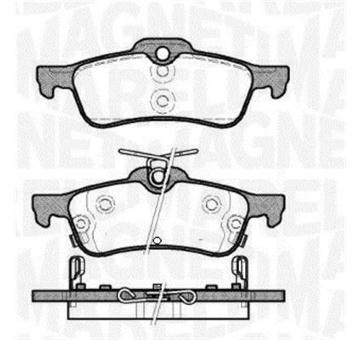 Sada brzdových destiček, kotoučová brzda MAGNETI MARELLI 363916060798