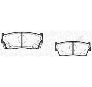 Sada brzdových destiček, kotoučová brzda MAGNETI MARELLI 363916060799