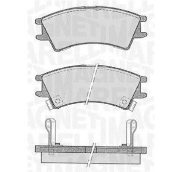 Sada brzdových destiček, kotoučová brzda MAGNETI MARELLI 363916060800