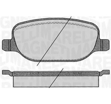 Sada brzdových destiček, kotoučová brzda MAGNETI MARELLI 363916060803