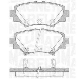 Sada brzdových destiček, kotoučová brzda MAGNETI MARELLI 363916060809