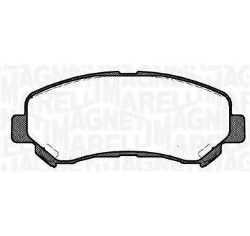 Sada brzdových destiček, kotoučová brzda MAGNETI MARELLI 363916060812
