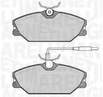 Sada brzdových destiček, kotoučová brzda MAGNETI MARELLI 363916060817