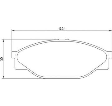 Sada brzdových destiček, kotoučová brzda MAGNETI MARELLI 363710203012
