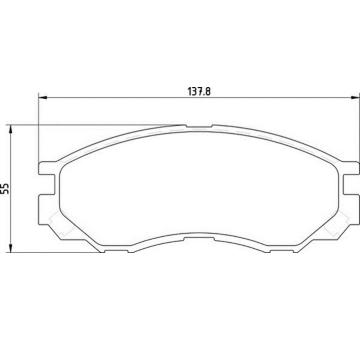 Sada brzdových destiček, kotoučová brzda MAGNETI MARELLI 363710203123