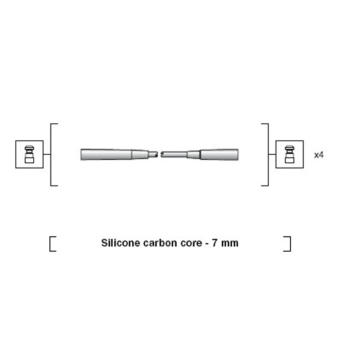Sada zapaľovacích káblov MAGNETI MARELLI 941318111216