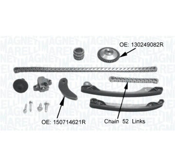 Sada rozvodového řetězu MAGNETI MARELLI 341500001360