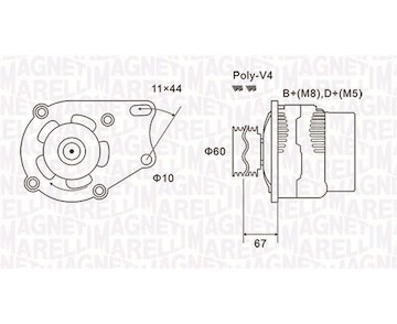 generátor MAGNETI MARELLI 063731153010