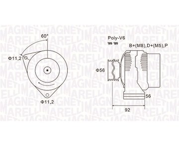 generátor MAGNETI MARELLI 063731299010