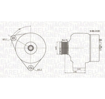 generátor MAGNETI MARELLI 063731300010