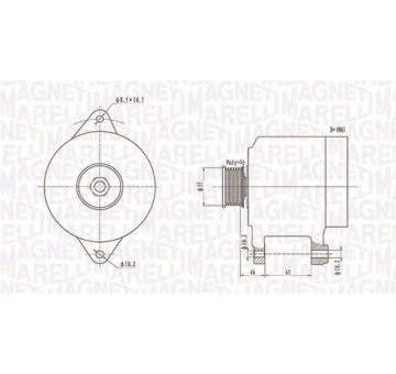 generátor MAGNETI MARELLI 063731306010