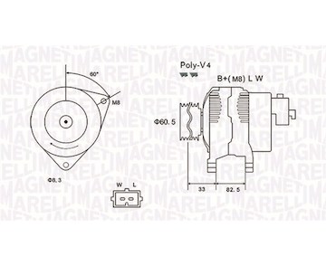 generátor MAGNETI MARELLI 063731317010