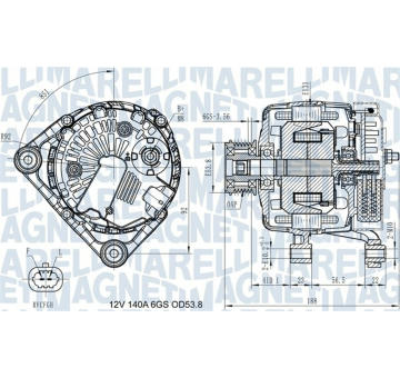 generátor MAGNETI MARELLI 063731406710