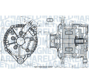 Alternátor MAGNETI MARELLI 063731430110