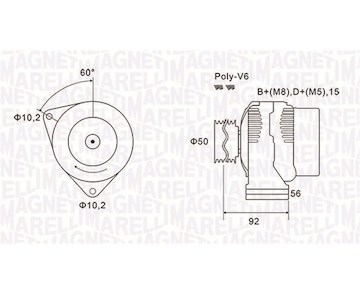 generátor MAGNETI MARELLI 063731491010