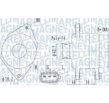 generátor MAGNETI MARELLI 063731517010