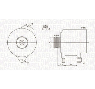 generátor MAGNETI MARELLI 063731522010