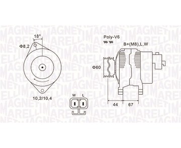 generátor MAGNETI MARELLI 063731526010