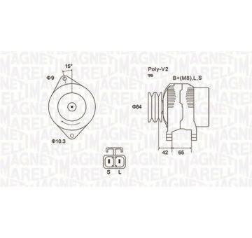 Alternátor MAGNETI MARELLI 063731530010