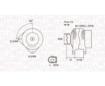 generátor MAGNETI MARELLI 063731541010