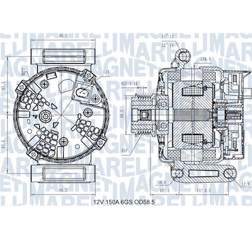 generátor MAGNETI MARELLI 063731546110