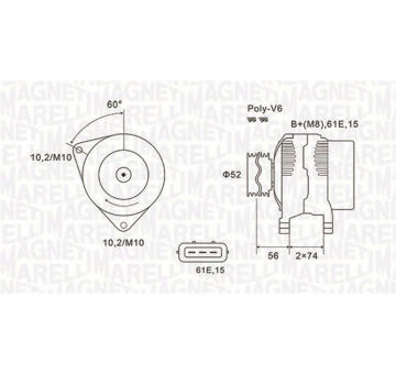 generátor MAGNETI MARELLI 063731580010