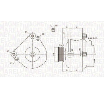 generátor MAGNETI MARELLI 063731587010