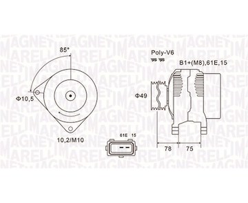 generátor MAGNETI MARELLI 063731591010