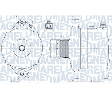 generátor MAGNETI MARELLI 063731602010