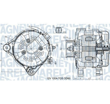 generátor MAGNETI MARELLI 063731613010