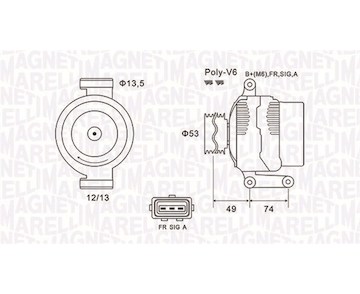 generátor MAGNETI MARELLI 063731635010