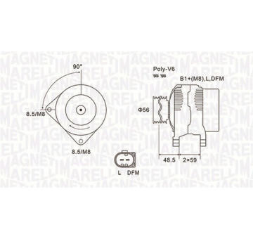 generátor MAGNETI MARELLI 063731644010