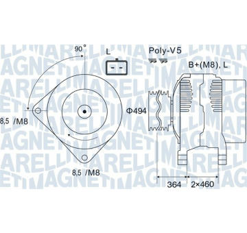 generátor MAGNETI MARELLI 063731645010